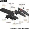 CJRB CUTLERY Folding Knife Crag (J1904) AR-RPM9 Powder Steel Black PVD Blade Carbon Fiber Handle Pocket Knife EDC Knife - Image 2