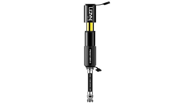 LEZYNE Pocket Drive Bicycle Hand Pump, High Pressure 160 PSI, Presta & Scharader Compatible, Bike Pump (Black)