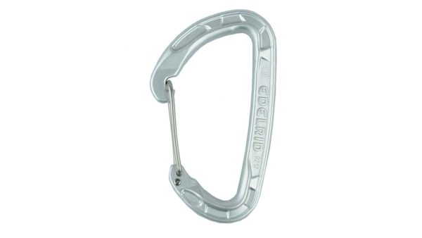 EDELRID Pure Non-Locking Carabiner - Silver Wire Gate