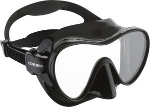Cressi F1 Snorkeling Mask, Black