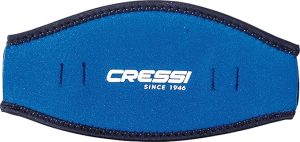 Cressi Neoprene Mask Strap Cover, Blue