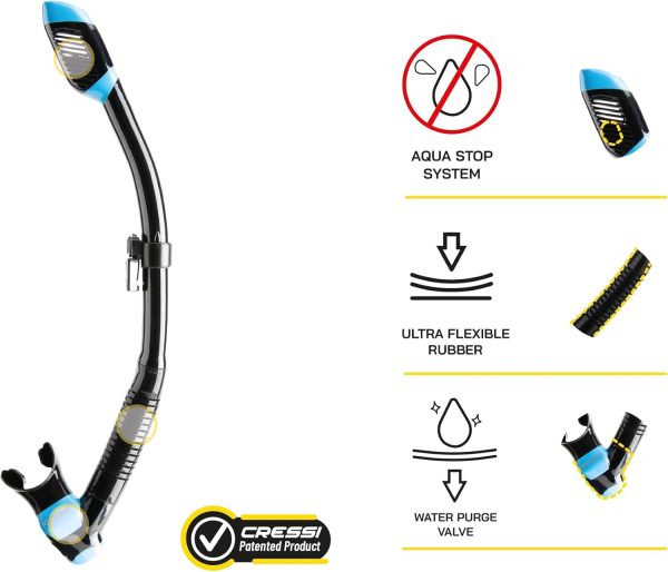 Cressi Supernova Dry, black/blue - Image 3