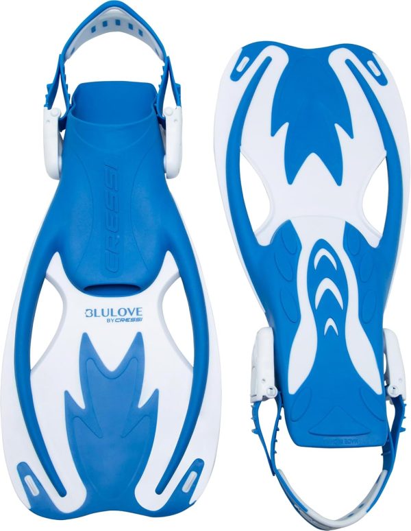 Cressi Rocks fins, Blue/White, L/XL | US Youth 1/6 | EU 32/38 - Image 2