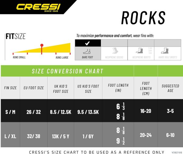 Cressi Rocks fins, Blue/White, L/XL | US Youth 1/6 | EU 32/38 - Image 4