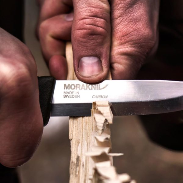 Morakniv Companion Heavy-Duty Carbon Steel Fixed-Blade Knife with Sheath, 4.1 Inch - Image 3