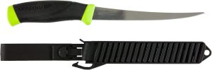 Morakniv Companion Stainless Steel Fish Fillet Knife with Sheath, Black/Yellow, 6.1 Inch
