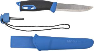 Morakniv Companion Spark Stainless Steel Fixed-Blade Knife With Sheath and Fire Starter, 3.9 Inch