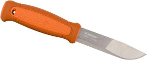 Morakniv Kansbol Stainless Steel Fixed-Blade Survival Knife With Sheath, Burnt Orange, 4.3 Inch