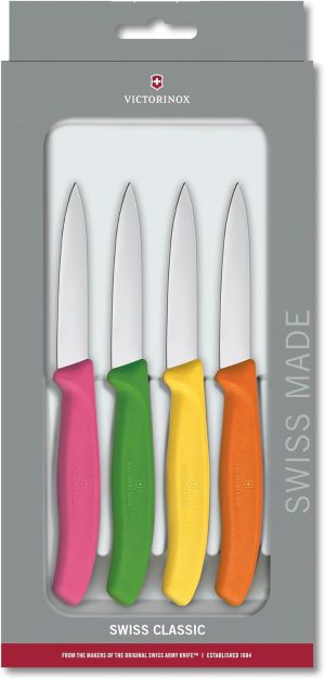 Victorinox 4-Piece Set of 3.25 Inch Swiss Classic Paring Knives