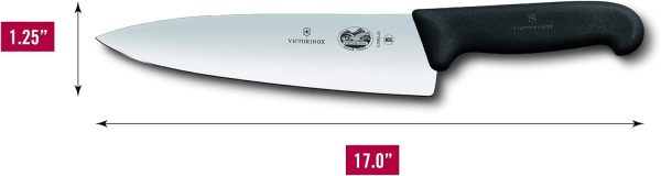 Victorinox Swiss Army Fibrox Chef's Knife Black 8 inch - Image 2