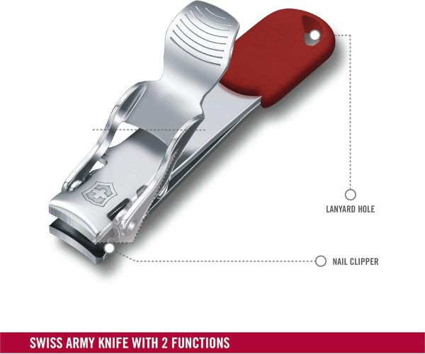 Victorinox Nail Clipper Stainless Steel Red - Image 3