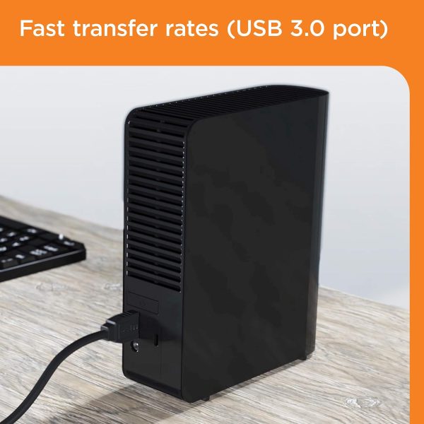 Western Digital 10TB Elements Desktop External Hard Drive - Image 3