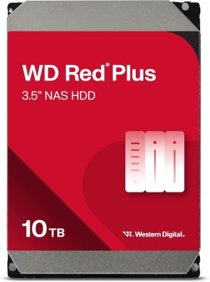 Western Digital 10TB WD Red Plus NAS Internal Hard Drive HDD