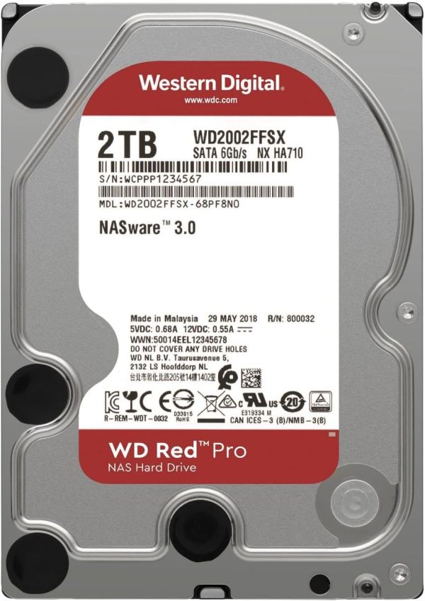 Western Digital 2TB WD Red Pro NAS Internal Hard Drive HDD - Image 2