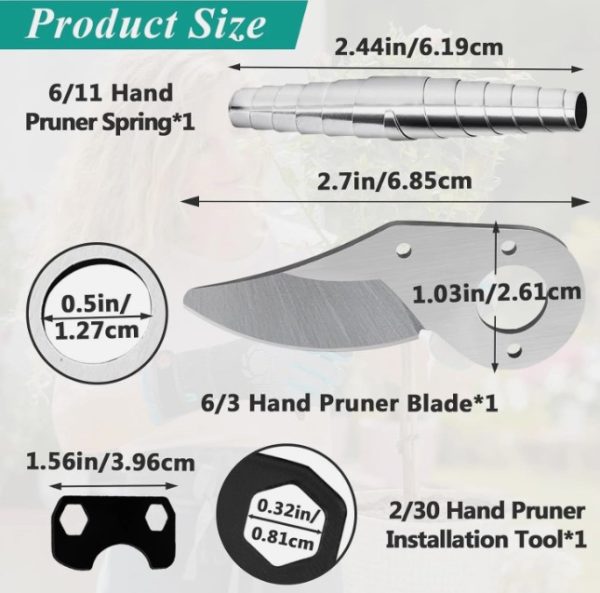 Felco Hand Pruner Replacement Kit F-(6/3-1) - Spare Blade - Image 3
