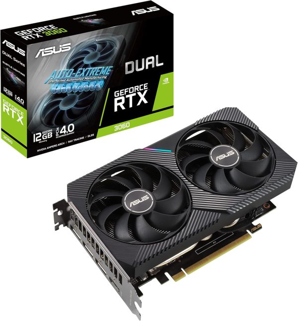 ASUS Dual 12GB Graphics Card for Cool and Quiet Gaming