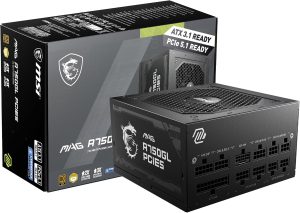 MSI MAG 750W Power Supply with a 10-Year Warranty