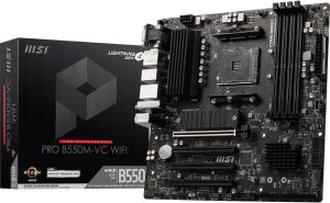 MSI PRO Compact Motherboard for AMD with Fast WiFi and Bluetooth