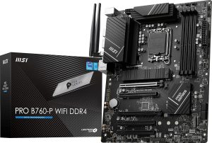 MSI PRO Motherboard for Intel CPUs with WiFi (DDR4)