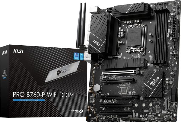 MSI PRO Motherboard for Intel CPUs with WiFi (DDR4)