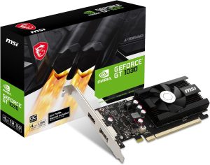 MSI GT 1030 4GB Low Profile Graphics Card