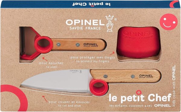 Opinel 'Le Petit Chef' 3-Piece Kitchen Set