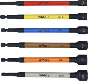 Wiha 6-Piece Color-Coded Nut Driver Set (SAE)