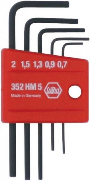 Wiha 5-Piece Mini Metric Hex Key Set