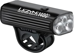 LEZYNE Macro Drive 1400+ Bicycle USB Rechargeable White LED Front Light