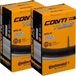 Continental MTB 26x1.75-2.5" / 47-559 -> 62-559 Inner Tubes - 42mm Presta Valve (Pack of 2 Tubes)