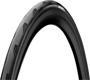 Continental Grand Prix 5000 bicycle tire - 700 x 25, clincher, folding, black, BlackChili, Vectran Breaker, LazerGrip, ACT