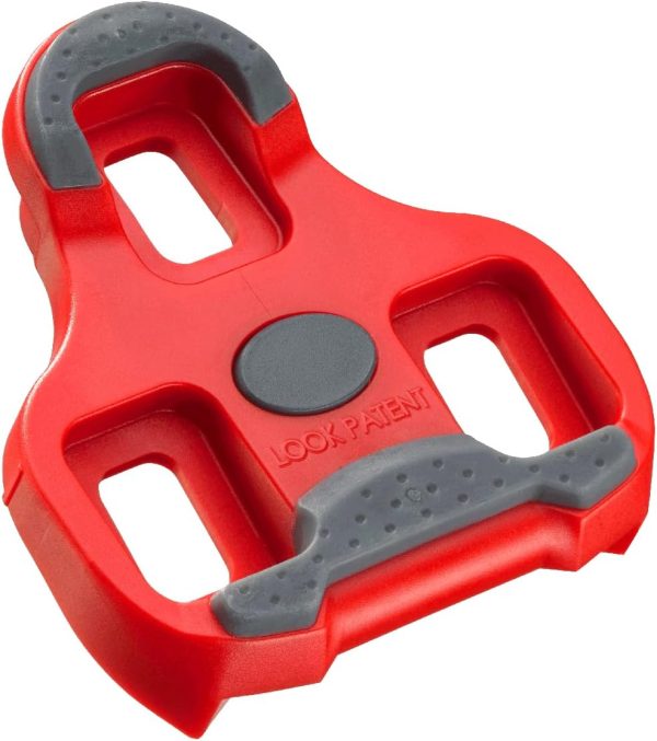 Look Cycle - KEO Grip Cleat Cycling Cleats – Anti-Slip Surface - Minimum Weight, Compact Size - 9° Angular Freedom - Color RED
