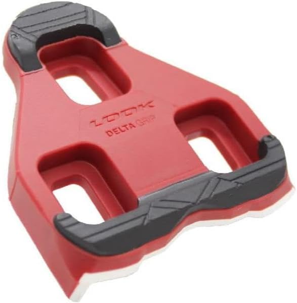 Look Cycle – Delta Indoor/Fitness Cycling Cleats– New/Improved Anti-Slip Surface - Compatible with Standard Look Delta Style (Not KEO) Pedals - Black – Red