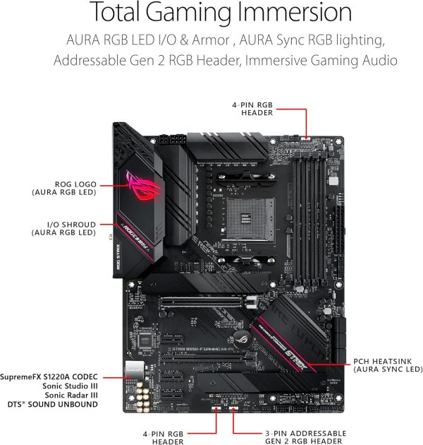 Asus ROG Strix Gaming Motherboard for AMD with Ultra-Fast WiFi and Internet - Image 2
