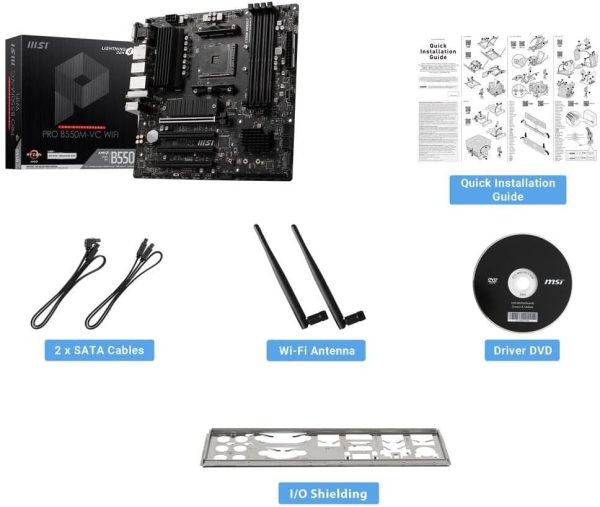 MSI PRO Compact Motherboard for AMD with Fast WiFi and Bluetooth - Image 2