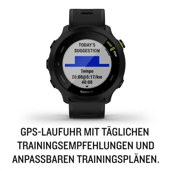 Garmin Forerunner 55 GPS Running Watch (Black) - Image 2