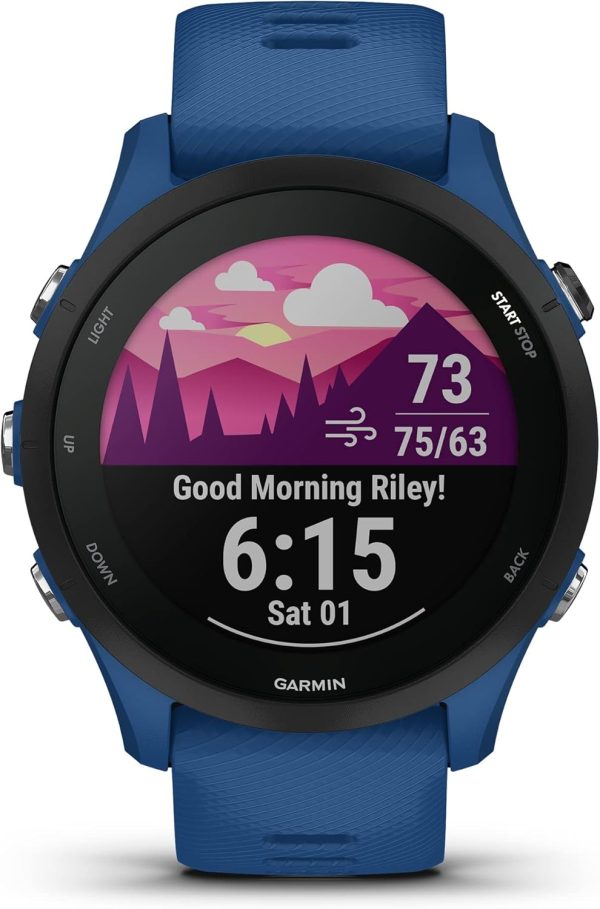 Garmin Forerunner 255 Running Smartwatch (Tidal Blue) - Image 2