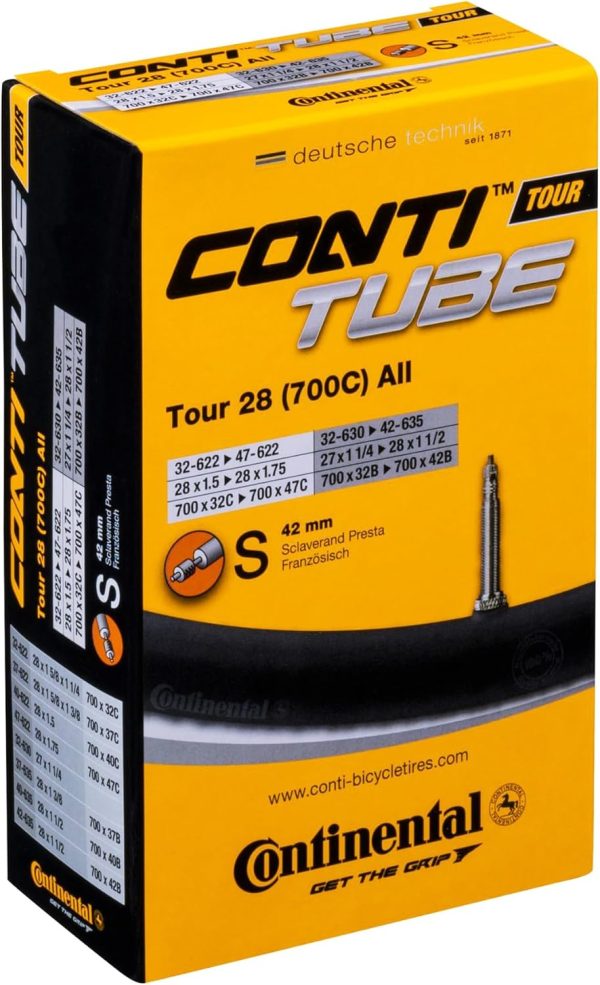 Continental Tour 28 700x32-47 / 28x1.5-1.75" - 42mm Presta Valve - Pack of 2 Tubes – Bild 2