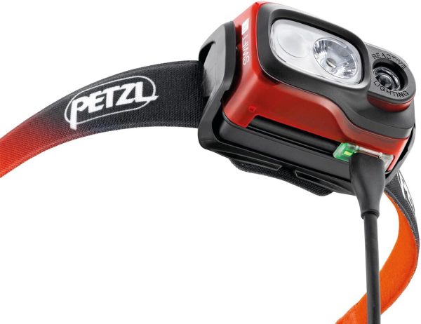 PETZL Swift RL Headlamp Orange, 1100 lumens with Reactive Lighting - Image 3