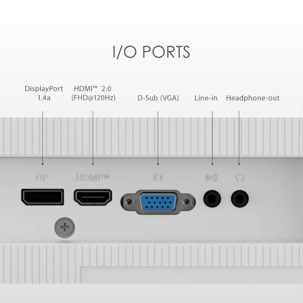 MSI PRO 24.5-inch Slim White Monitor - Image 3