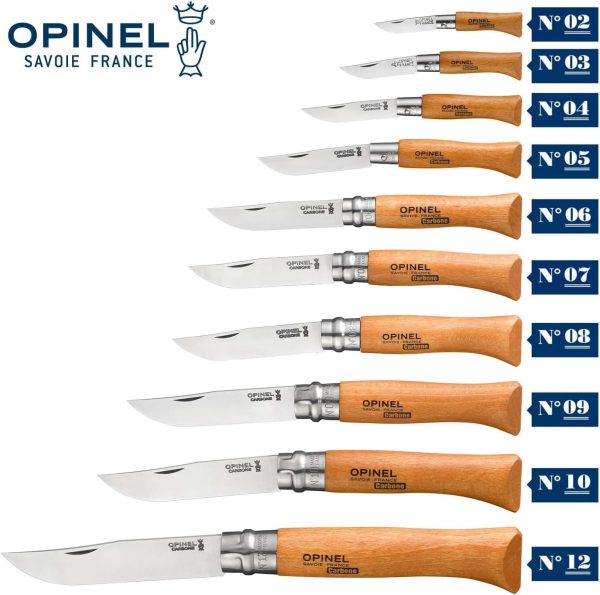 Opinel No. 08 Carbon Steel Folding Knife - Image 3