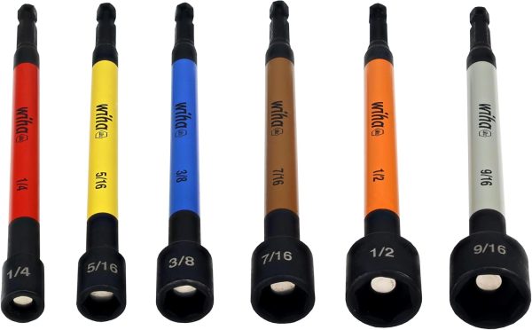 Wiha 6-Piece Color-Coded Nut Driver Set (SAE) - Image 3