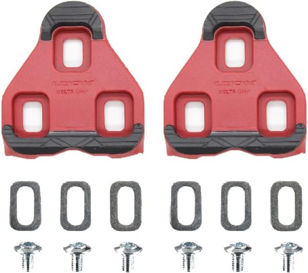 Look Cycle – Delta Indoor/Fitness Cycling Cleats– New/Improved Anti-Slip Surface - Compatible with Standard Look Delta Style (Not KEO) Pedals - Black – Red - Image 3