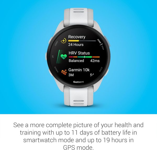 Garmin Forerunner 165 Running Smartwatch (Whitestone) - Image 4