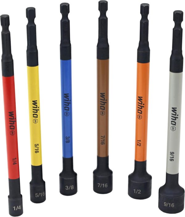 Wiha 6-Piece Color-Coded Nut Driver Set (SAE) - Image 4