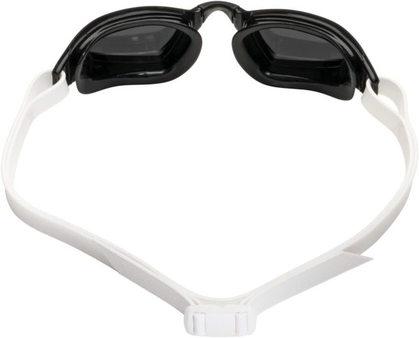 Aqua Sphere XCEED Adult Swim Goggles - Unisex Adult, Silver Titanium-Mirrored Lens, Black/White Frame, One Size - Image 4