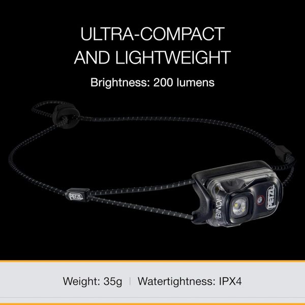 PETZL Bindi Headlamp - Ultra - Black - Image 4