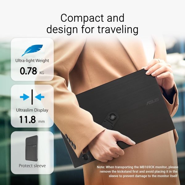 ASUS ZenScreen 16" Portable Monitor with a Built-in Stand and Eye Care - Image 4