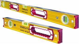 Stabila 48-Inch and 16-Inch Aluminum Box Beam Level Set