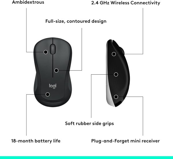 Logitech MK540 Advanced Wireless Keyboard and Mouse Combo for Windows - Image 4